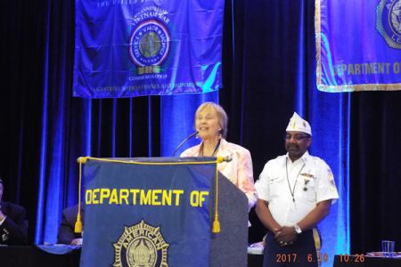 Past National Historian Coral Mae Grout and Commander Ken Starks.JPG