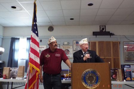 WWII Vet Billy Dolin MC with Tony looking on.JPG